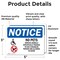 Signmission No Pets Service Animals Allowed, 5 in W x Rectangle, Vinyl Decal OS-2PACK-NS-D-35-L-16174 - alternate 6